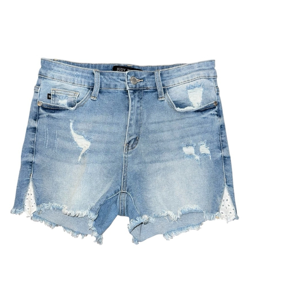 Judy Blue Pants - Judy Blue Denim Cut off distressed Shorts Size 27 Blue